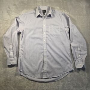 Jos. A. Bank Purple and White Casual Button Down Shirt